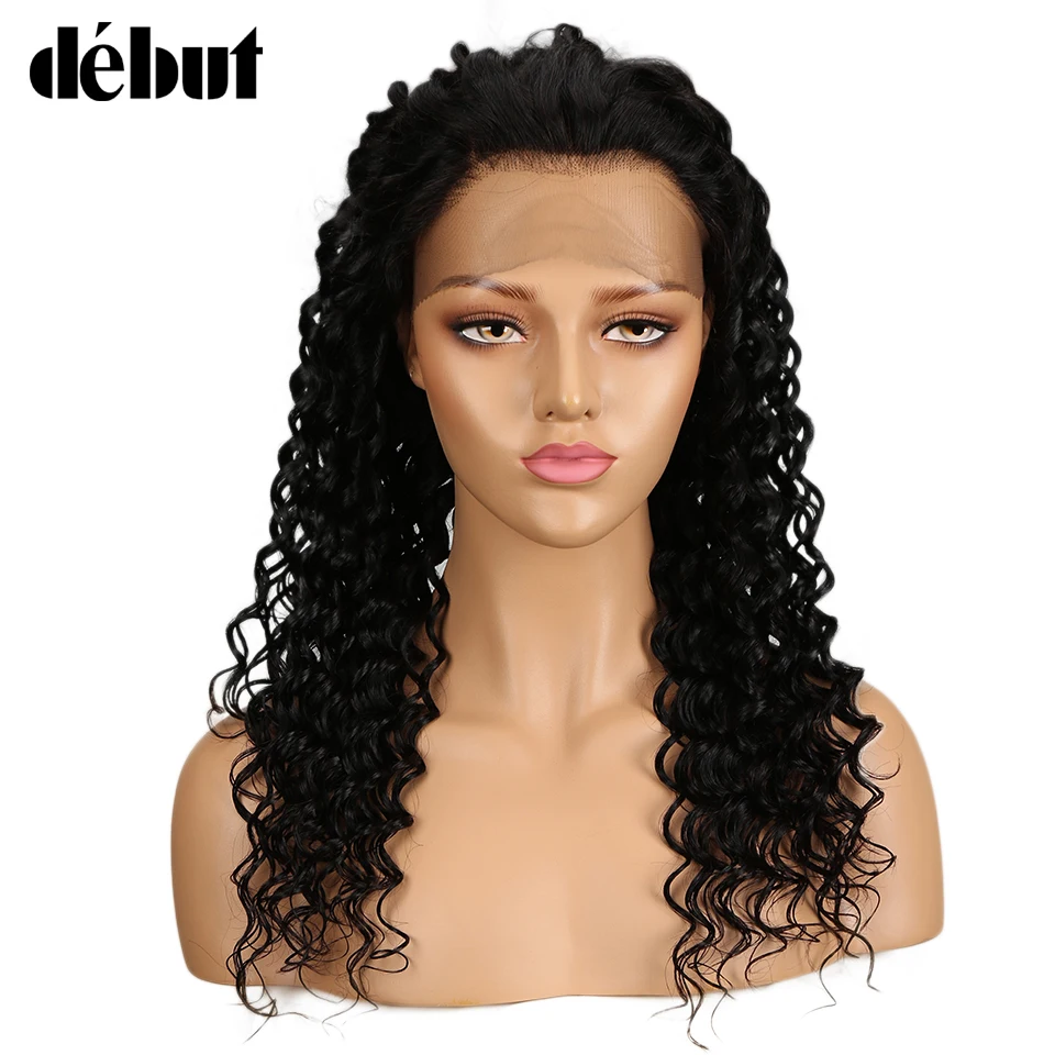

Debut Deep Wave 360 Lace Frontal Wig Remy Human Hair Wigs For Women 360 Lace Frontal Wig Pre Plucked With Baby Hair Free Ship