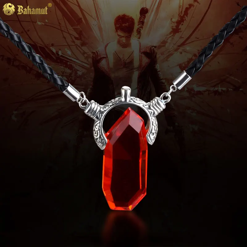 

DMC Devil May Cry Dante Vergil Crystal Pendant Necklace Men Jewelry Valentine's Day Gift For Boys Boyfriend