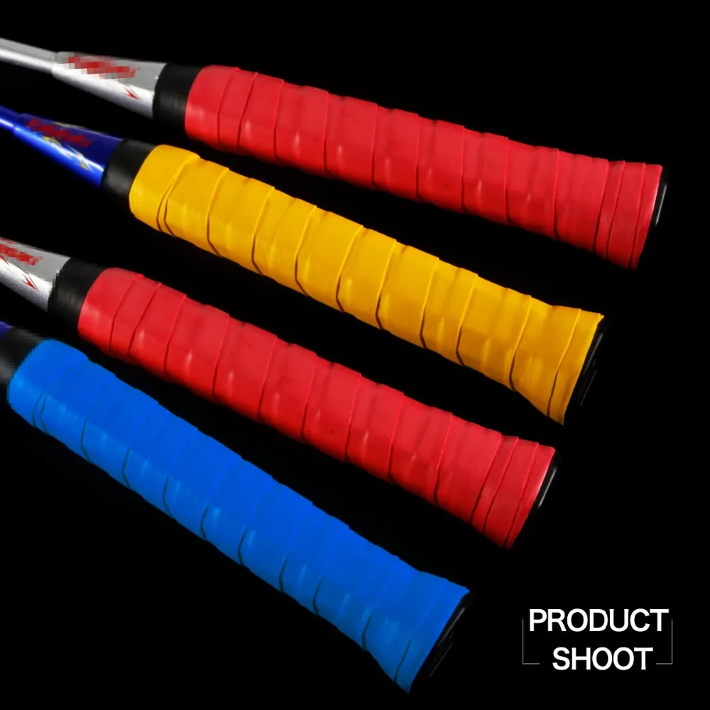 Tennis Racket Grips Coated Anti-skid Sweat Absorbed Tapes Badminton Tennis Overgrips Fishing Rod Sweatbands 60 pcs