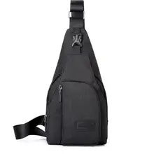 Мужские дорожные сумки нагрудный слинг сумка повседневная сумка Противоугонная нейлоновая молния мульти карман велосипедный рюкзак нательная сумка через плечо