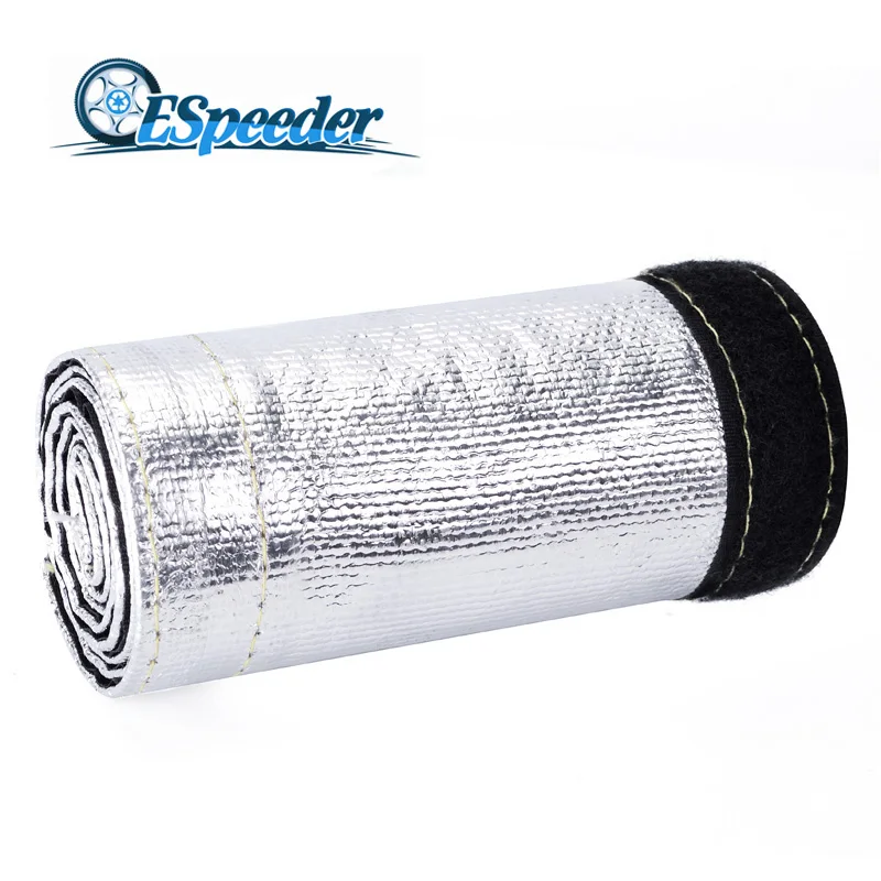 

ESPEEDER Universal 1.25'' Metallic Heat Shield Thermal Sleeve Insulated Wire Hose Cover Shroud Free-Shipping