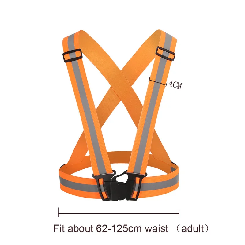 360 درجة وضوح عالية للجنسين في الهواء الطلق النيون سلامة سترة حزام عاكس للضوء سلامة سترة صالح تشغيل الدراجات الرياضة في الهواء الطلق القماش