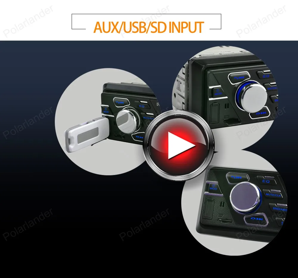 Лидер продаж Авторадио Bluetooth стерео FM 520UT радио 1din USB управление колесами SD AUX