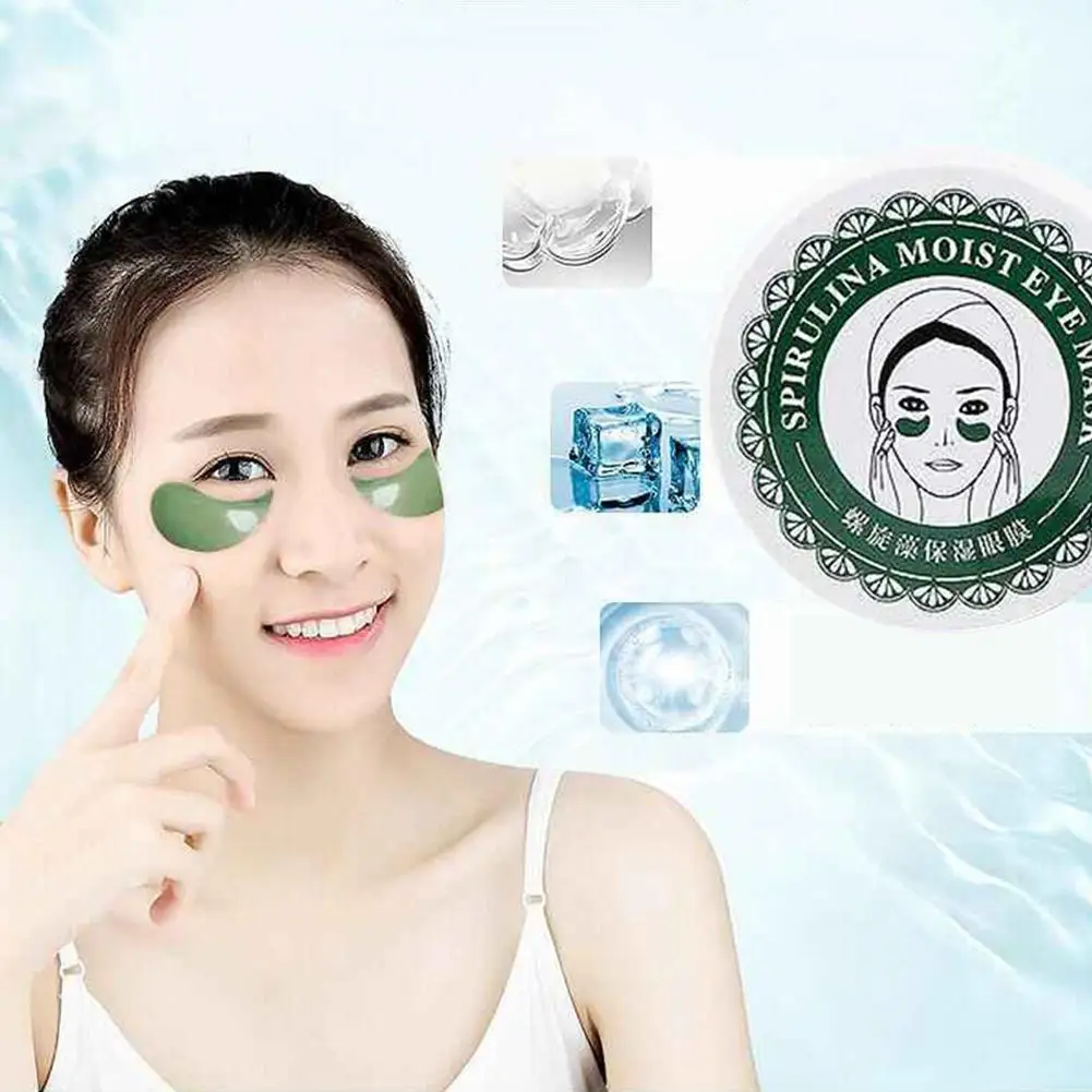 

60Pcs Spirulina Red Ginseng Moisturizing Anti-Aging Dark Circle Remove Eye Mask