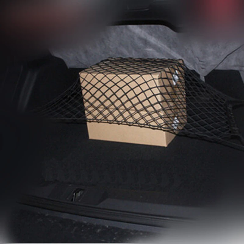 Elastic Nylon Car boot string bag Trunk Storage Organizer auto storage