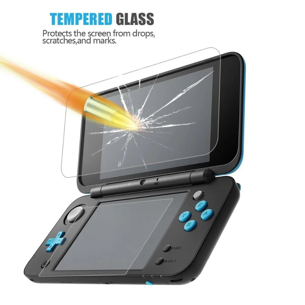 Для Nintendo New 2DS XL/LL 2DSXL 2DSLL Защитная пленка для консоли Премиум HD верхнее и нижнее