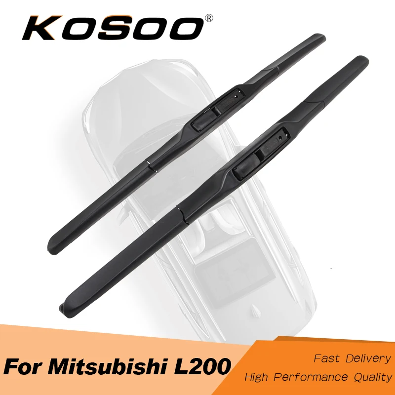 KOSOO For Mitsubishi L200 Fit J Hook Arm 2005 2006 2007 2008 2009 2010 2011 2012 2013 2014 2015 Auto Wiper Blades Car Styling | Автомобили