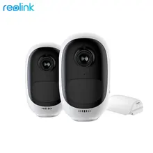 Reolink Argus Pro Cam 2-Pack Battery Powered Full HD 1080P Security WiFi IP Camera Outdoor Indoor Smart Video Surveillance
