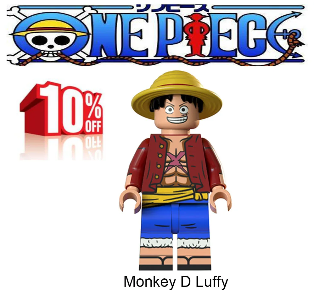 

ONE PIECE Figures Luffy 10%OFF blocks Nico Robin Nami Roronoa Zoro building blocks toys gifts