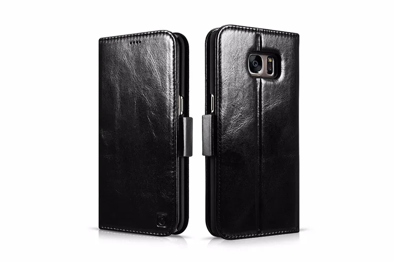 2016 Icarer brand wallet Cover For SAMSUNG Galaxy S7 Edge Detachable 2 in 1 Flip Card Slots Wallet Case + Back Cover Book Style (1)