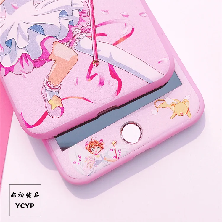 Чехол для iphone XS Max Sailor Moon+ пленка для экрана из закаленного стекла, Чехол для карт Sakura для iphone X XR 6 6 S 7 plus 8 8 plus