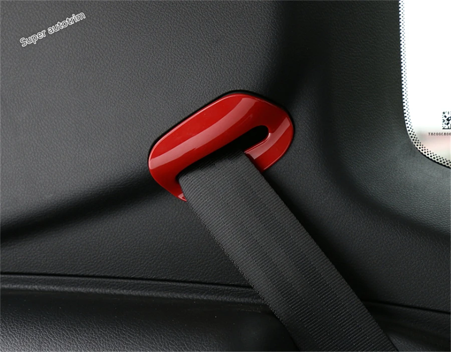 

Lapetus Accessories Interior Sear Safety Seat Belt Cover Trim 4 Piece ABS Fit For Jeep Compass 2017 2018 2019 / Colorful Kit