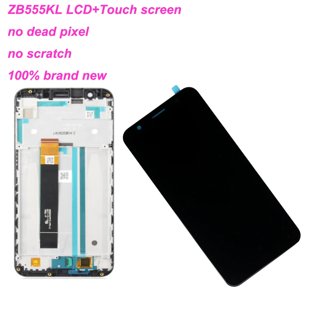 Starde 5.5'' For ASUS Zenfone Max M1 ZB555KL LCD Display Panel Touch Screen Digitizer Glass Sensor Assembly with Frame Parts