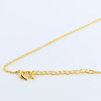 

Red Copper Metal With Heart Clasp 5cm Extender Fashion Links 16-40"Free Nickel 9 Colors 2mm/3mm Wide Cable Necklace Chains