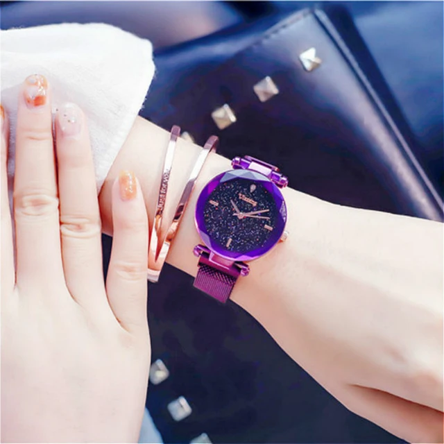 Ulzzang Luxury Crystal Women Watches Fashion Star Sky Lady Quartz Watch Rose Gol Ulzzang Luxury Crystal Women Watches Fashion Star Sky Lady Quartz Watch Rose Gol