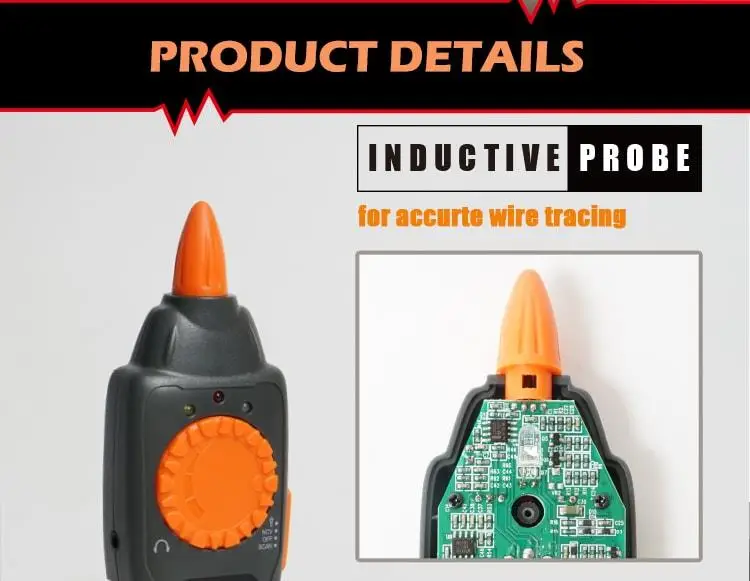 Pro'sKit MT-7029-C фильтрующий шум кабель сети PoE тонер зонд тестер для провода телефонной линии детектор трекер