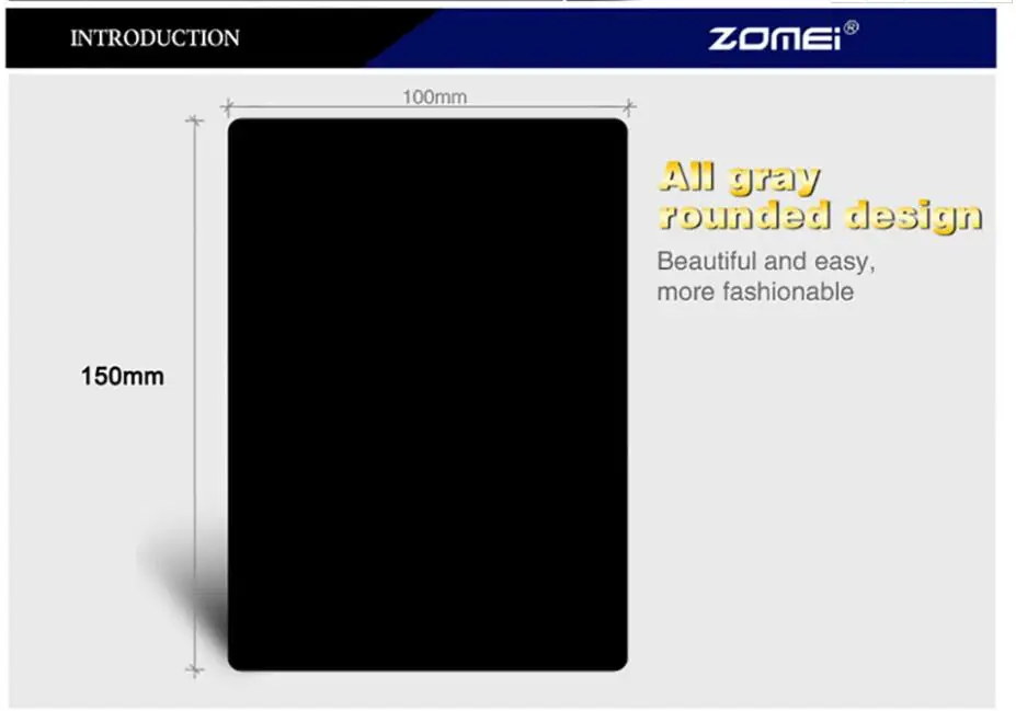 Zomei площадь фильтр 100 мм x 150 мм Окончил нейтральной плотности Серый GND248 ND16 100 мм* 150 мм 100x150 мм для Cokin Z-PRO серии фильтр