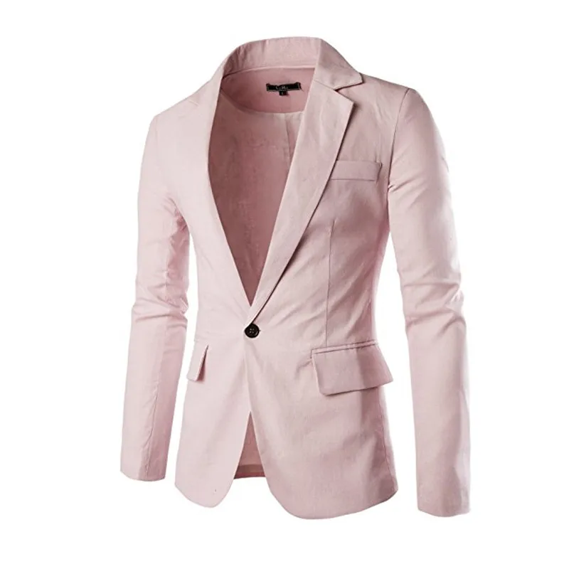 High quality new men's suit jacket pink and red suit collar single ...