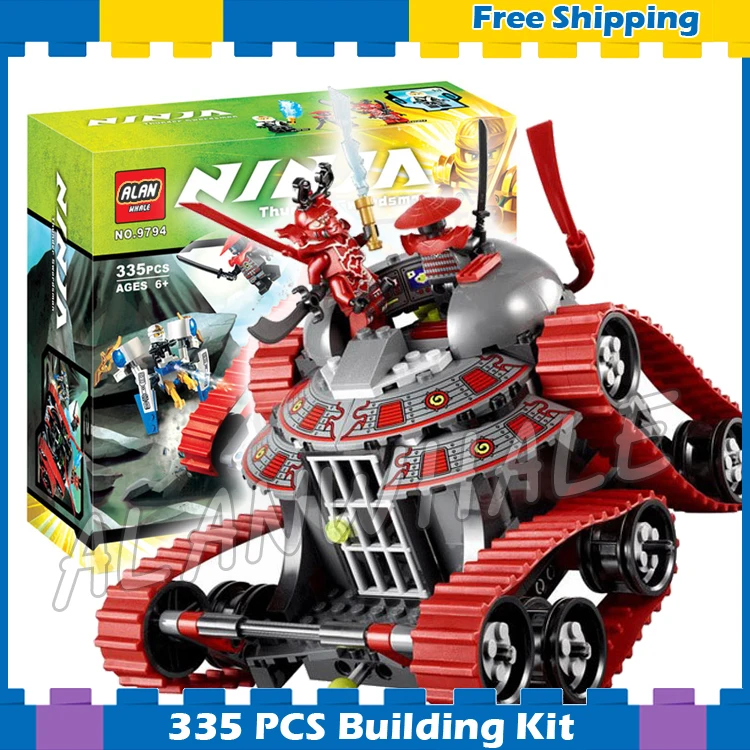 

335pcs Bela 9794 Ninja Garmatron Building Blocks Sets Educational DIY Construction Bricks Gift Toys Compatible With