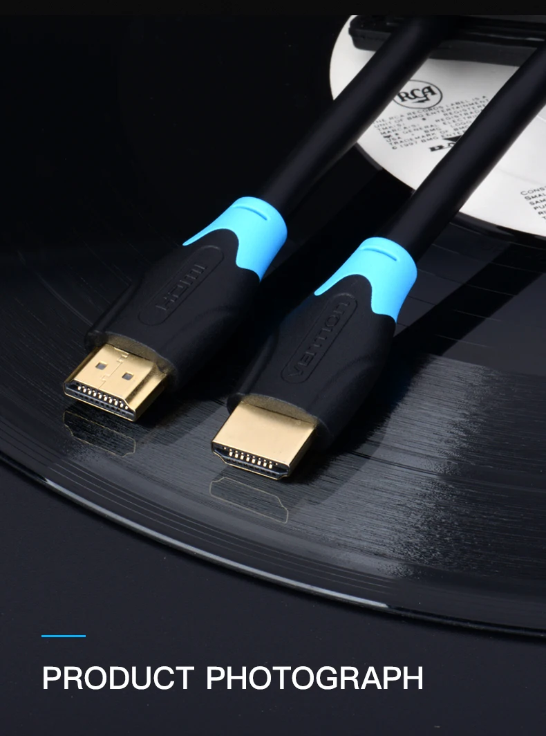 Vention Высокоскоростной HDMI 2,0 кабель 4k 3D 60Hz HDMI к HDMI кабель «Папа-папа» для HD tv lcd ноутбука PS3 проектор компьютерный кабель