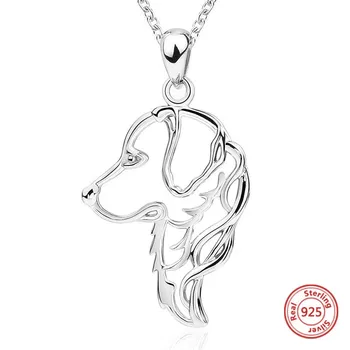 

New Style 925 Sterling Silver Cute Golden Dog Pendant Necklace 2020 Women's Fine Jewelry Gifts Hot Sale Factory Direct Sales