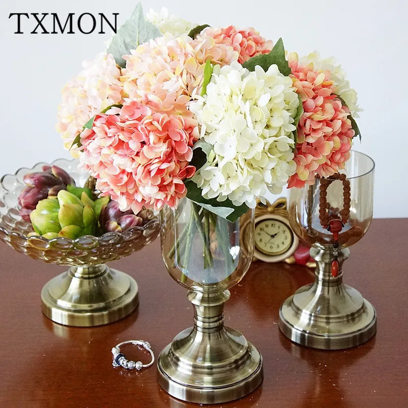 European American sprig mini imitation eternal flower Hydrangea silk