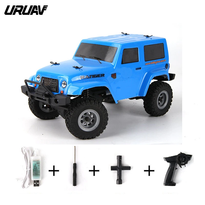 

URUAV 1/2 Battery D1RC 1/24 2.4G 4WD Mini Rc Car Proportional Control Waterproof Crawler Electric Vehicle RTR Model Kids Toys