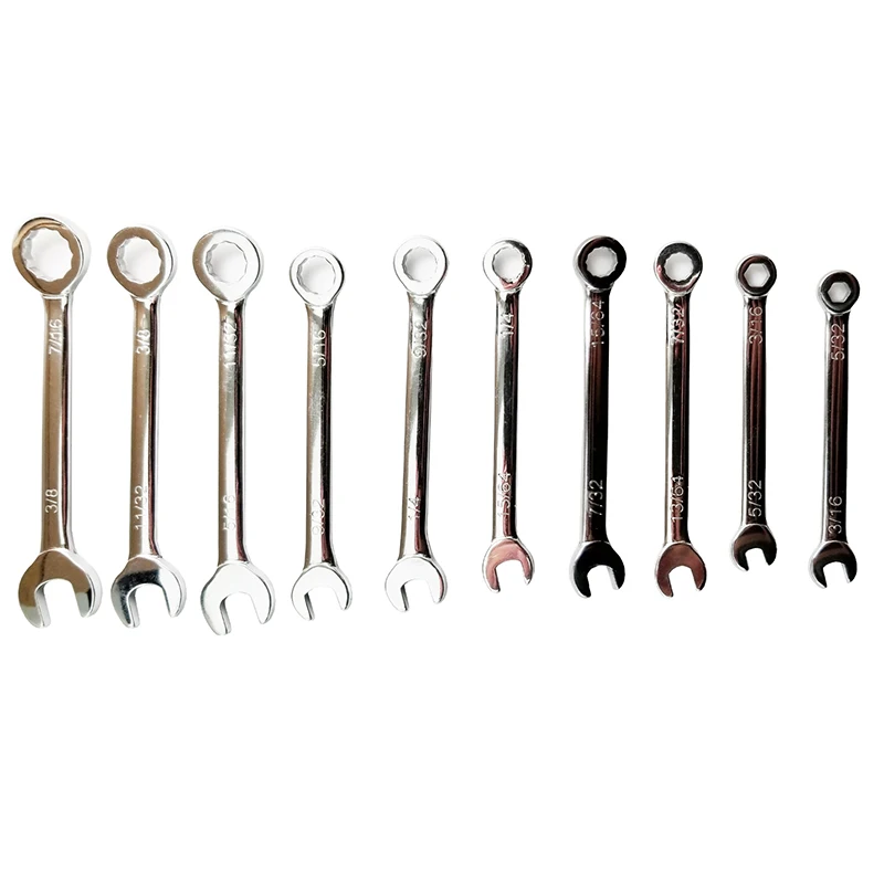 

3/16-7/16 inch 10 PCS/Pack Double End Mini Combination Wrench Spanner Set