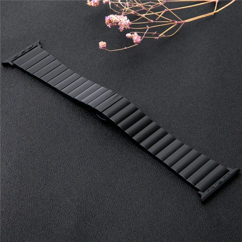 ASHEI Stainless Steel Strap Band for Apple Watch Bands 44mm 40mm 38mm 42mm Butterfly Buckle Wristband for iWatch Series 4/3/2/1 ASHEI Stainless Steel Strap Band for Apple Watch Bands 44mm 40mm 38mm 42mm Butterfly Buckle Wristband for iWatch Series 4/3/2/1
