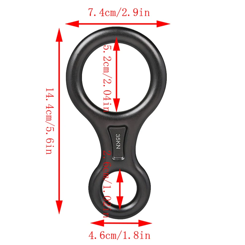 8 слов веревка спуск Rappel кольцо восемь колец рэппеллинг шестерни Belay устройство