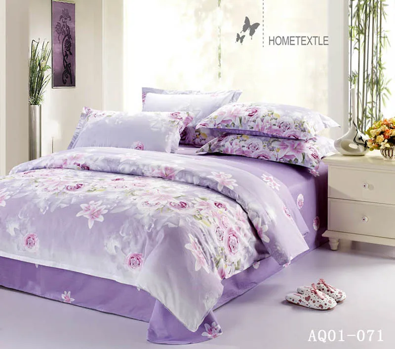Big Flower New Contracted 100% Cotton Bedding Sets Comfortable Duvet Cover Sets Pillow cases Full Queen King Size bed 3pcs