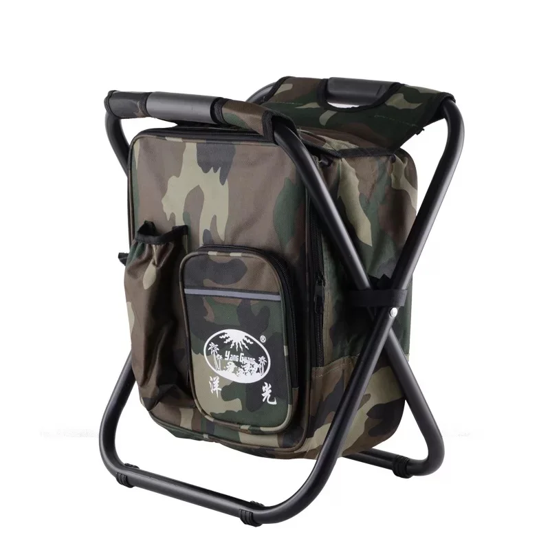 Portable ice pack with insulation bag can be back fishing stool beach chair light outdoor refrigerated folding stool chair Portable ice pack with insulation bag can be back fishing stool beach chair light outdoor refrigerated folding stool chair