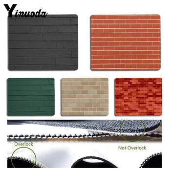 

Yinuoda Cool New Brick wall texture Customized laptop Gaming mouse pad Size for 180x220x2mm and 250x290x2mm Rubber Mousemats