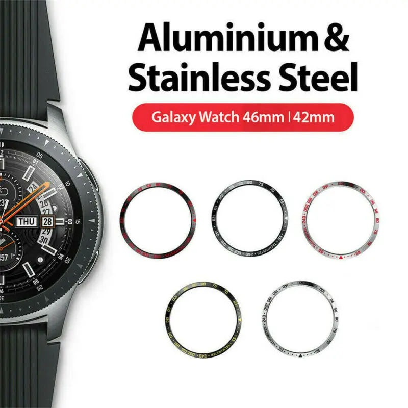 

For Samsung Galaxy Watch Gear S3 46/42MM Bezel Ring Adhesive Cover Protection 3E10