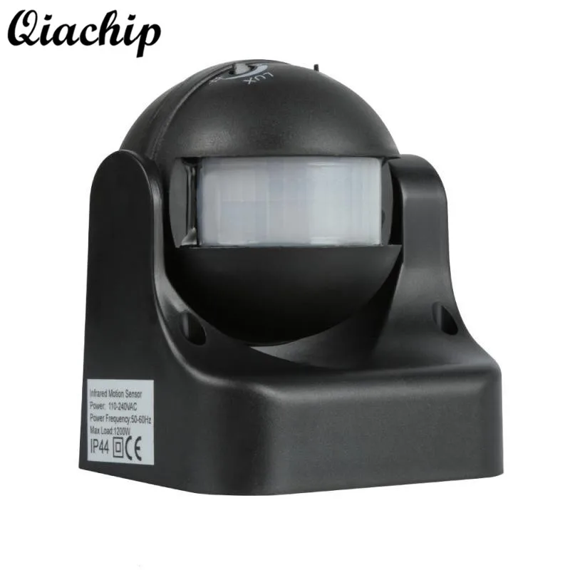 

QIACHIP AC 220-240V 50Hz 180 Degree Outdoor Security IP44 PIR Infrared Motion Sensor Detector Movement Smart Light Switch Z50
