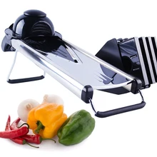 Mandolina Slicer Cortador De Verduras de Acero Inoxidable con 5 Cuchillas de Cortar de la Patata Cortador Cebolla Zanahoria Rallador de Cocina Accesorios