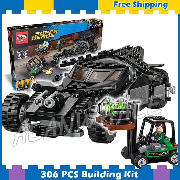 

306pcs Super Heroes Batman Movie Superman Kryptonite Interception 07018 Model Building Blocks Gifts Sets Compatible with Lego
