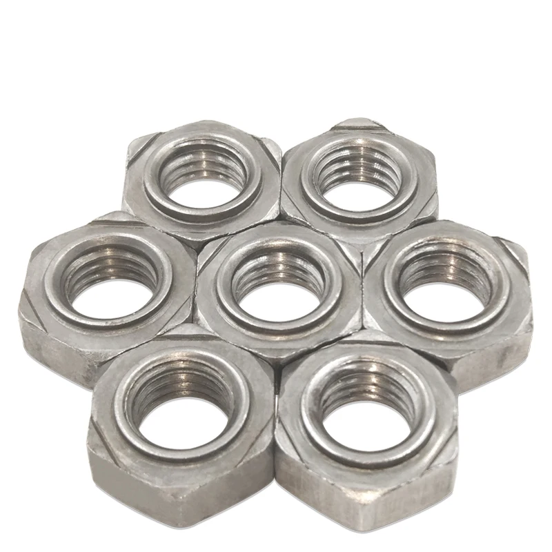 10PCS M10/M12*1.25 Hexagonal Welding Nut / Spot Welding Nutin Nuts