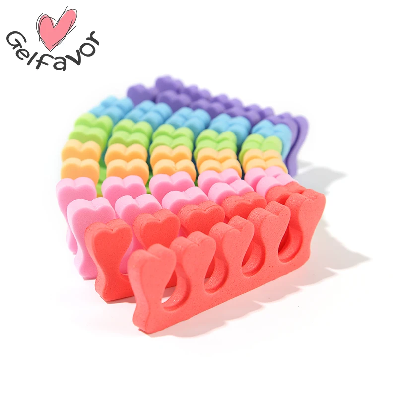 

10pcs Toe Separators Finger Foot Sponge Soft Gel UV Tools Salon Polish Manicure Pedicure Nail Art Tools Pink Yellow