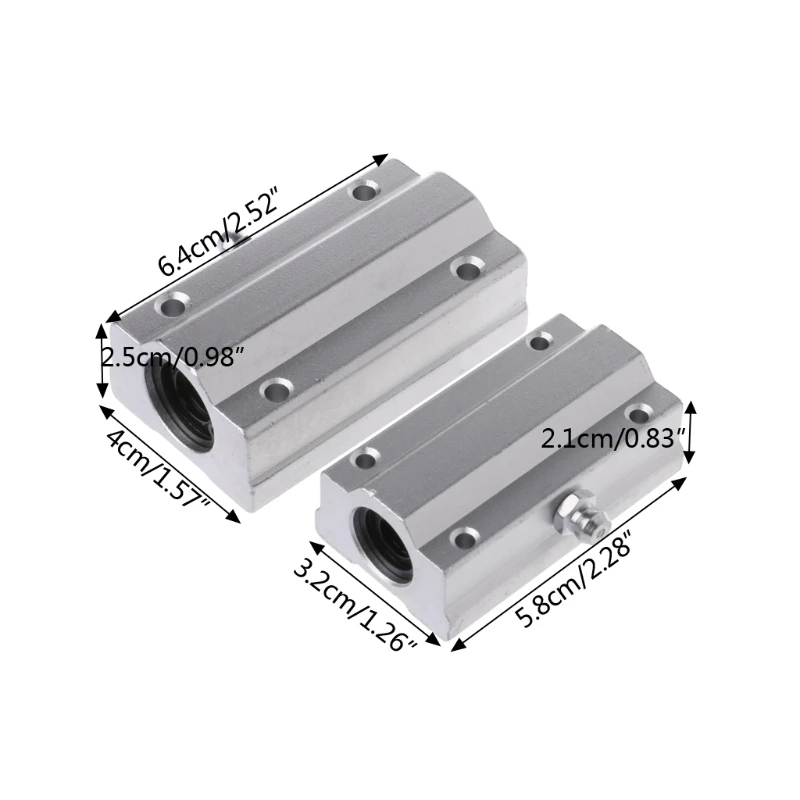 

1Pc SCS8LUU SCS10LUU Linear Motion Ball Bearings Slide Block Bushing CNC Parts