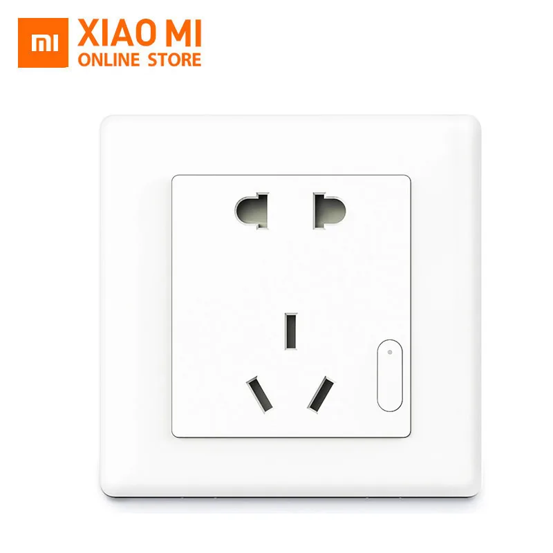 

Original Xiaomi Aqara Smart Wall Socket Wifi Remote Control ZigBee Wireless Switch Home Device Work For Xiaomi Smart Home Kits