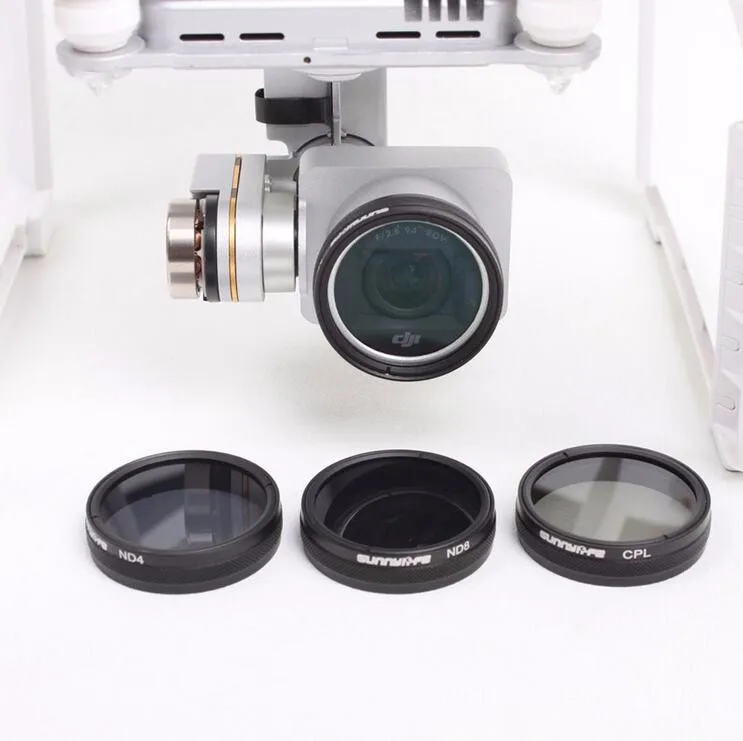 DJI Phantom 4 Phantom 3 Lens Filter ND4 ND8 CPL MCUV Filter Case Bag Professional Advanced Camera Accessory Mirror Polarizer
