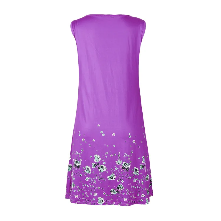 Fashion Sling Dress Womens Brief Youth Campus Style Large Size O-neck Casual Print Comfortable Dress