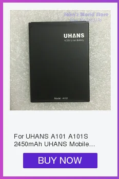 Новинка для UHANS A101 A101S 2450 мАч UHANS Мобильный телефон батарея смартфон замена батареи