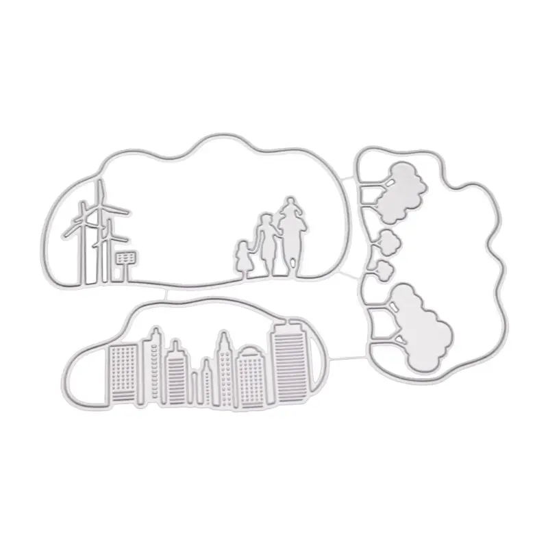 Family Metal Cutting Dies Stencil DIY Scrapbooking Album Stamp Paper Card Craft