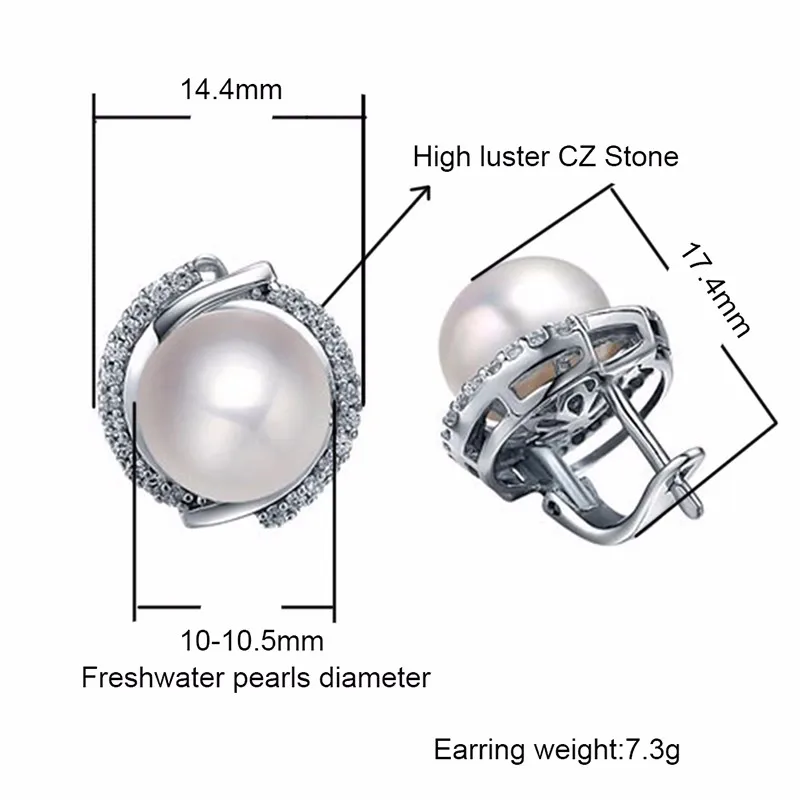 TZ10051EB freshwater pearls earring for women 800