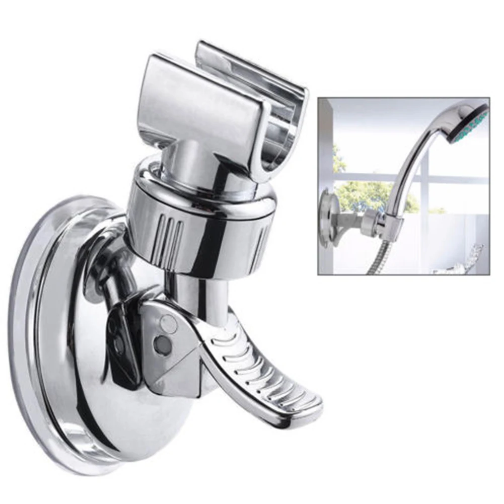 

Rustless Shower Mounting Bracket Bathroom Head Handset Holder Rack Bracket Suction Cup Shower Holder Wall Mounted Stand Bathroom