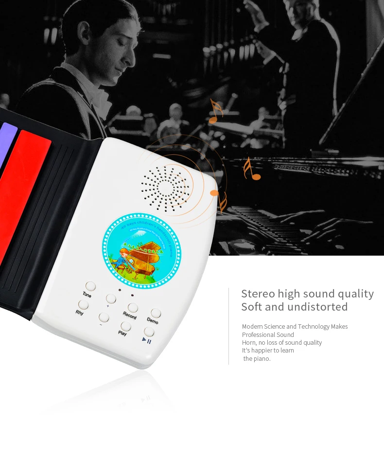 teclas, brinquedo macio handscroll, piano, instrumentos musicais