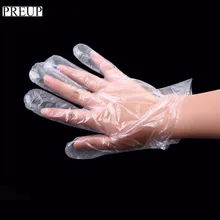 PREUP 100PCS LOT Eco friendly Disposable PE Gloves Garden Household Restaurant BBQ Plastic Multifuctional Food Gloves