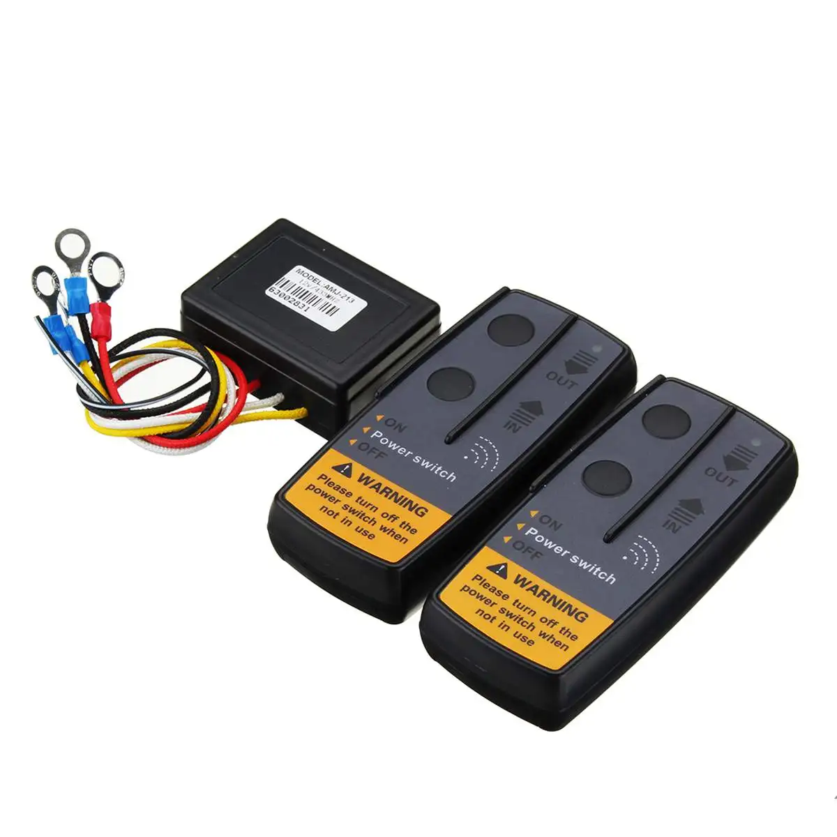 2.4G 12V 50M Digital Wireless Winches Remote Control Recovery Kit For Jeep SUV